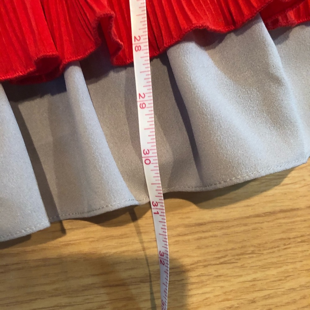 MISOPE grey and red ruffle tank dress Sz s… - Picture 11 of 11